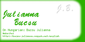 julianna bucsu business card